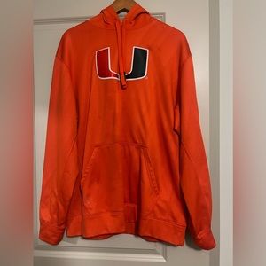 Miami Hurricanes Hoodie. Nike Brand